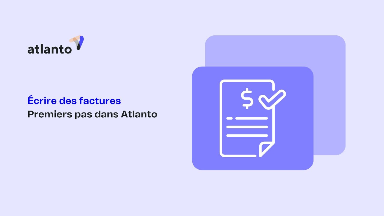 Écrire des factures dans Atlanto